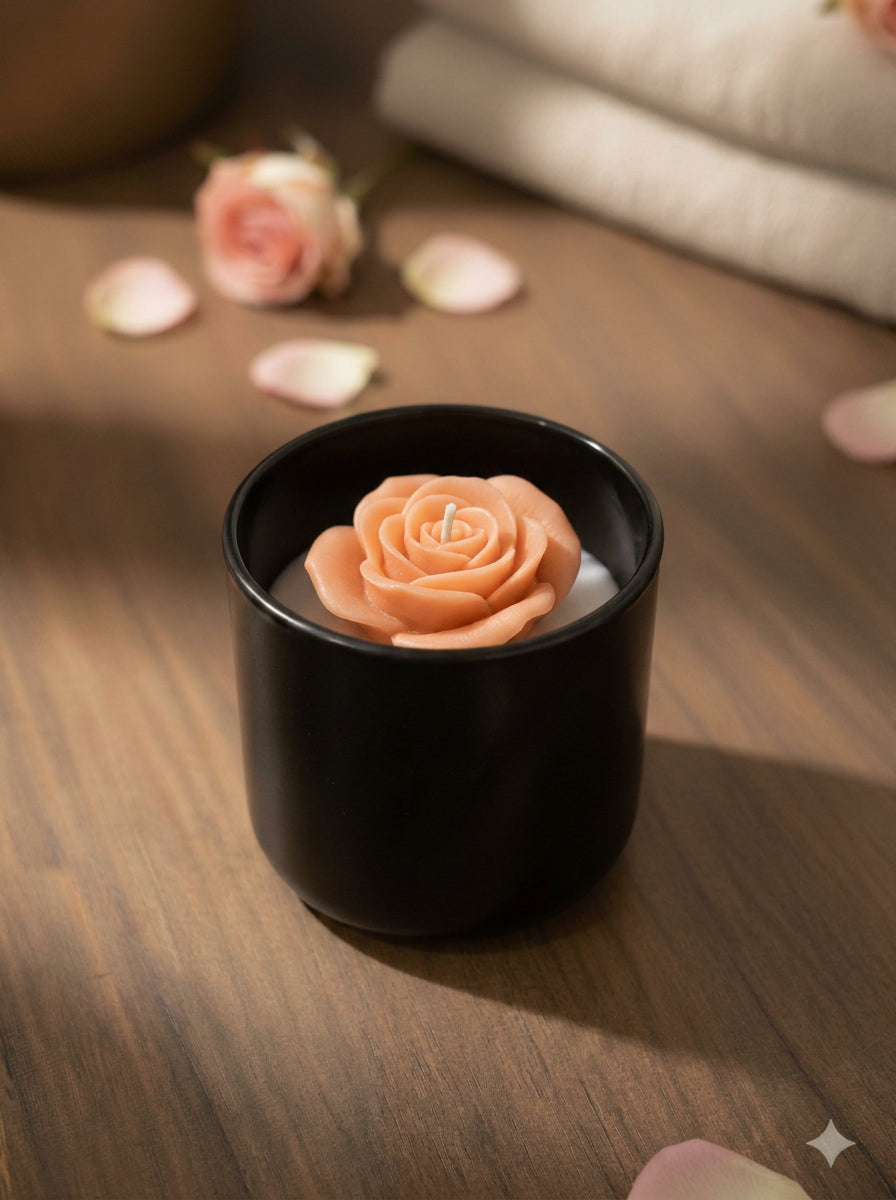 Eternal Rose Candle in Blush Peach